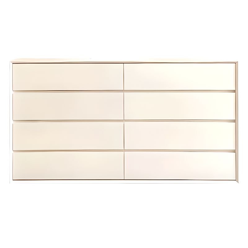 4 Tiers Casual Cube Solid+Manufactured Wood Entry Console Dresser, Cream, 35"L x 12"W x 31"H