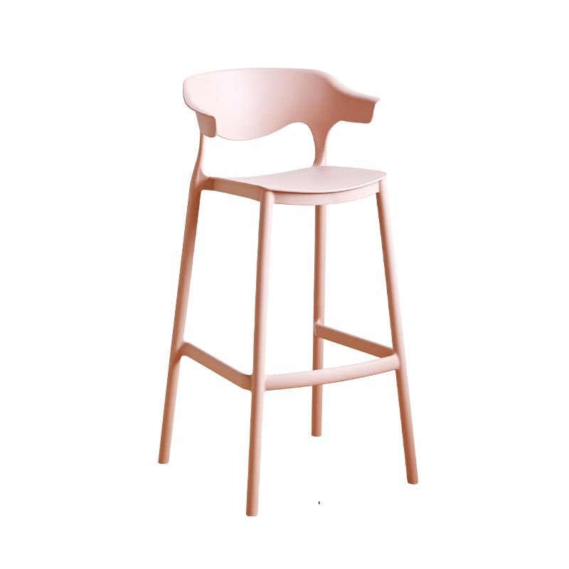Carnation Bistro Stool with Airy Back for Bistro Use, Pink, Bar Stool(30"H)