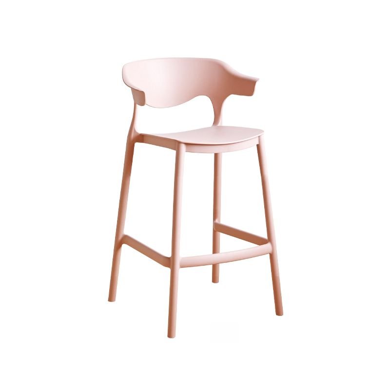 Carnation Bistro Stool with Airy Back for Bistro Use, Pink, Counter Stool(26"H)