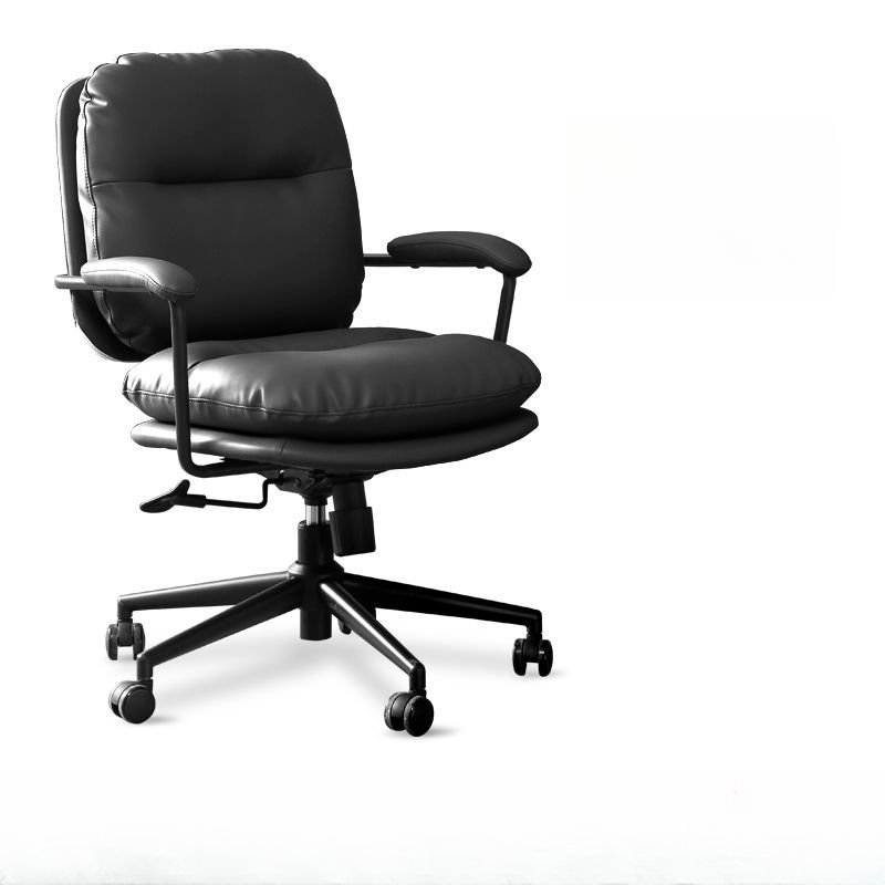 Comfortable Office Furniture with Padded Reclining Cushions, Back Support, Tilt Lock, and Back, Black