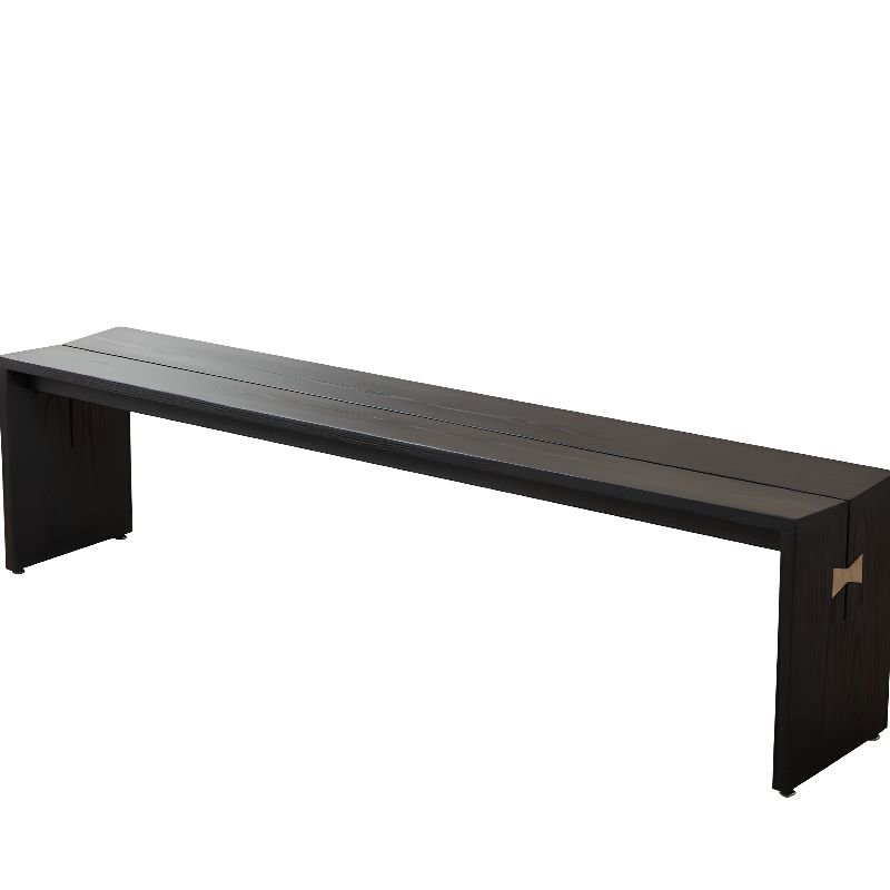 Art Deco Dining Table Set with Backless Bench in Charcoal, 1 Piece, 47.2"L x 13.8"W x 18.1"H, Bench(es), Not Available