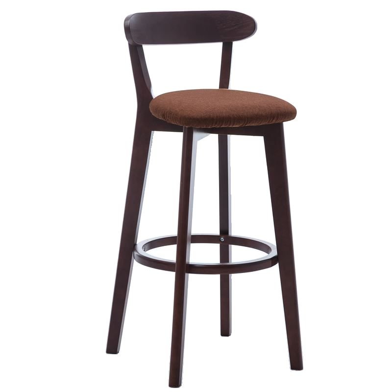 Cappuccino Underneath Counter Exposed Back Bistro Stool, Coffee, Brown