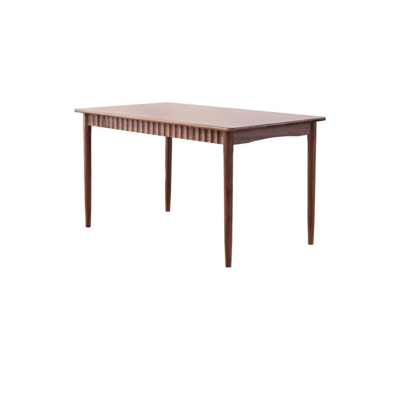 Casual Rectangle Dining Table Set in Espresso Wood with Storage and a Walnut Top, Table, 1 Piece, 47.2"L x 31.5"W x 29.5"H, Unavailable
