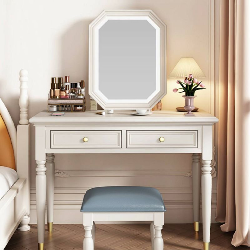 Classicist Push-Pull Makeup Vanity for Bedroom, No Suspended, 39"L x 18"W x 31"H