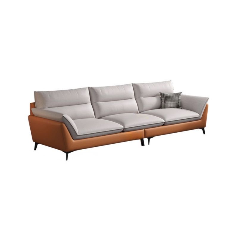 Chalk Horizontal Straight Sofa Couch , Tech Cloth, 94"L x 29"W x 35"H