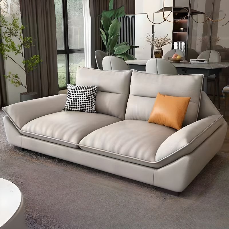 2-Seater Horizontal Straight Sofa Couch with Concealed Support, 75"L x 35"W x 33.5"H, Tech Cloth