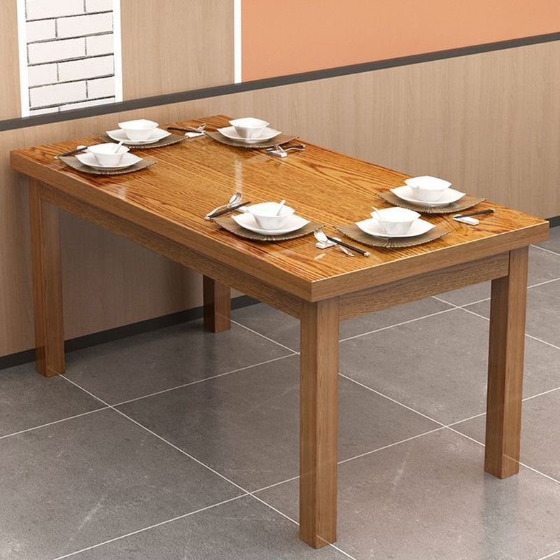 Casual Rectangular Fixed Table Dining Table Set with 4-Leg and a Solid Wood Top in Cocoa, Table, 1 Piece, 47.2"L x 27.6"W x 29.5"H
