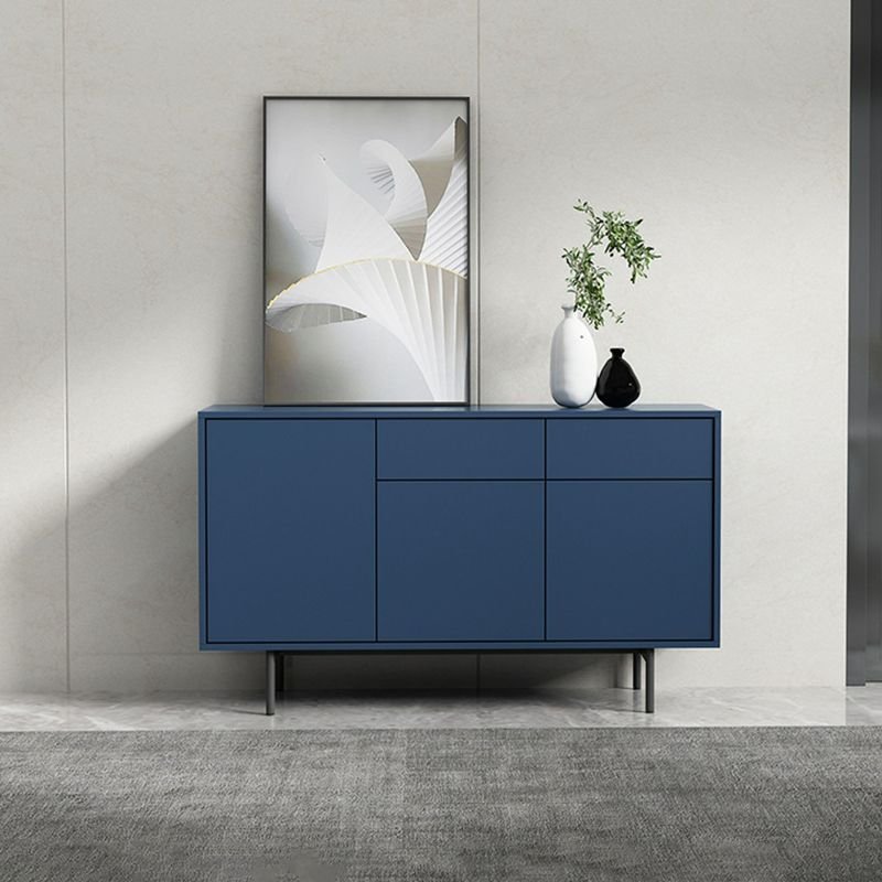 3 Doors & 2 Drawers Azure Lumber Narrow Sideboard with Adaptable Shelf, Kitchen Cupboards, 47"L x 14"W x 28"H, Wood