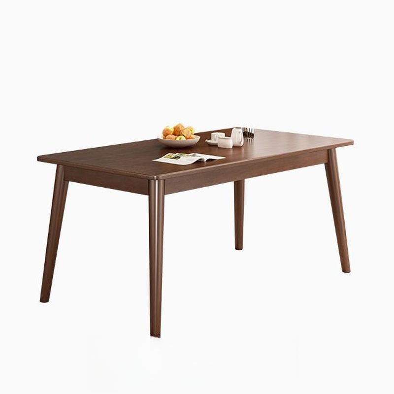 Casual Fixed Table Rectangle Natural Wood Dining Table Set in Sepia with 4 Legs, Table, 1 Piece, Not Available, 47.2"L x 27.6"W x 29.5"H