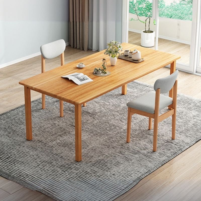 Casual Natural Wood Dining Table Set in Natural Wood Finish with Chairs for Seats 2, 3 Pieces, Table & Chair(s), 39.4"L x 23.6"W x 29.5"H