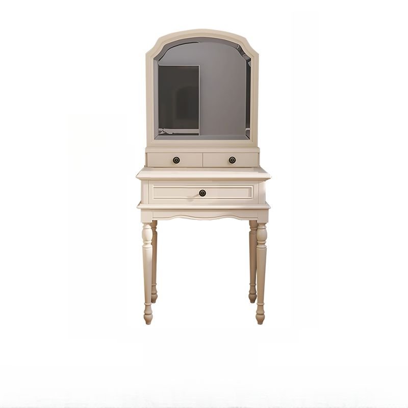 Classic Pine Makeup Vanity Push-Pull No Floating Dressing Table, 20"L x 16"W x 60"H