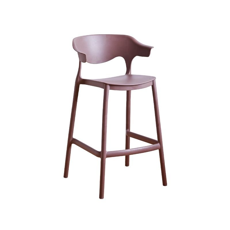 Cappuccino Pub Stool with Airy Back for Bistro, Counter Stool(26"H), Coffee