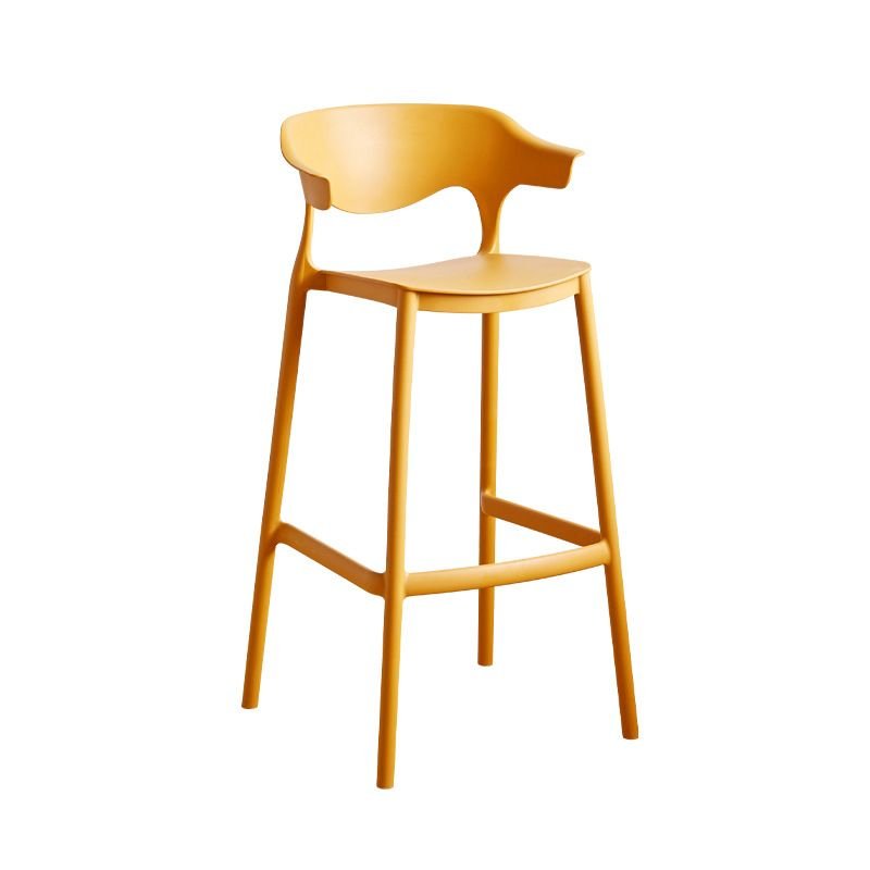 Butter Color Pub Stool with Exposed Back for Bistro, Bar Stool(30"H), Ginger