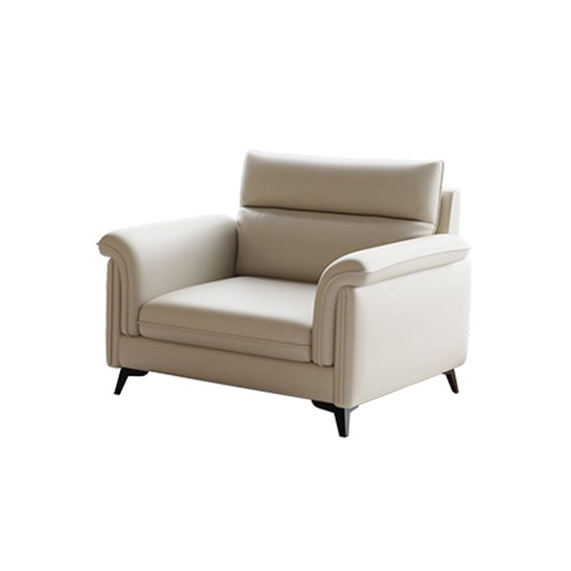 Horizontal Natural Wood Straight Sofa Couch, 39"L x 35.5"W x 35.5"H, Tech Cloth