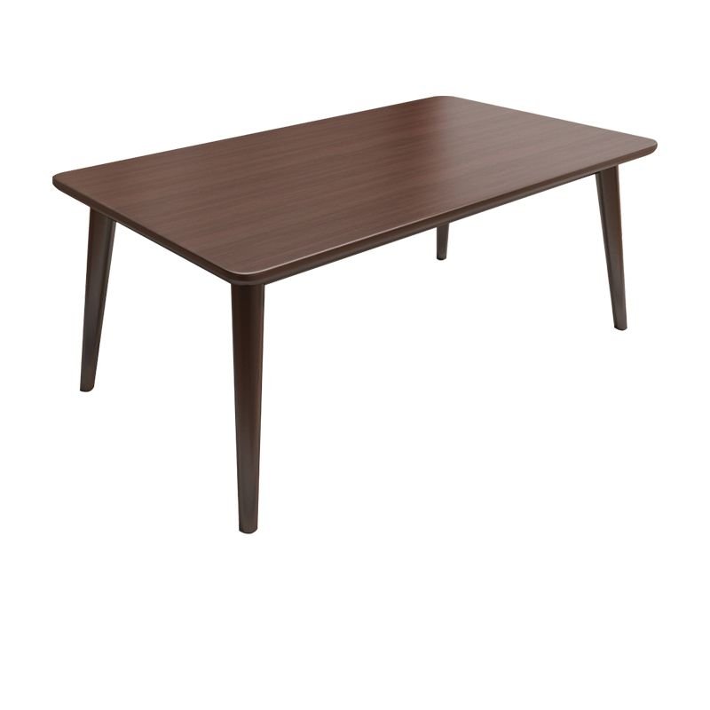 Brown Wood Dining Table Set with Rubberwood Top, 2 Chairs, 1 Piece, 47.2"L x 27.6"W x 29.5"H, Not Available, Table