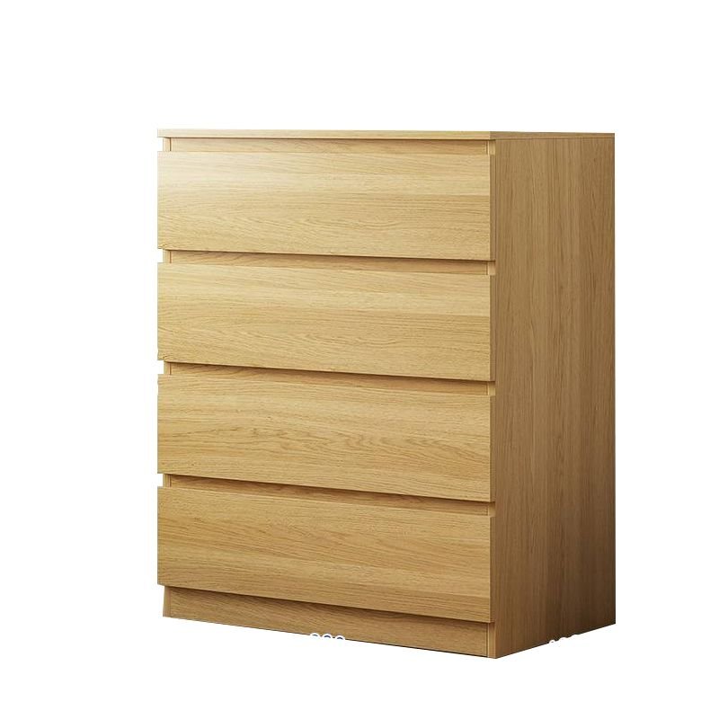 4 Tiers Simplistic Composite Wood Bachelor Chest, 31"L x 16"W x 39"H, Natural