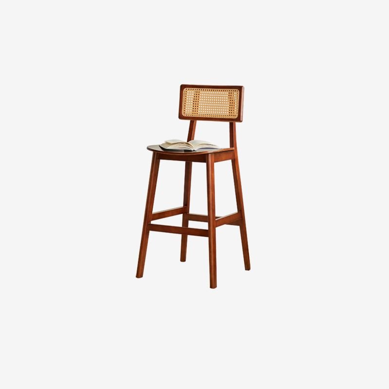 Reclaimed Wood Sand-Toned Bar Stools with Exposed Back, Bar Stool(28"H)