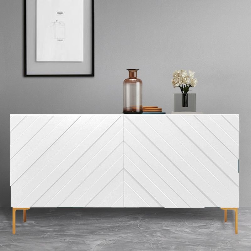 1 Cabinet Glamorous Rectangular Chalk Lumber Accent Cabinet, White