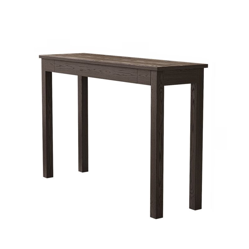 1 Piece Self-supporting Ash Accent Console Tables with 1 Drawer, Black, 47"L x 14"W x 31"H