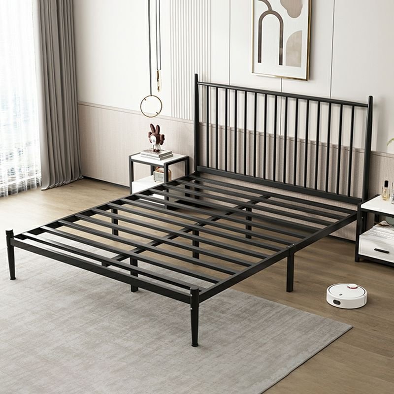 Alloy Pallet Bed Frame Bedroom Easy Assembly, Black, 59"W x 75"L