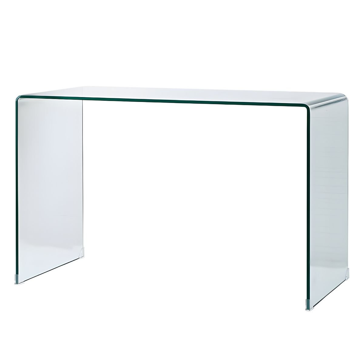 Modern Simple Style Standard Dressing Table Glass Rectangle in Translucent, 35"L x 16"W x 30"H