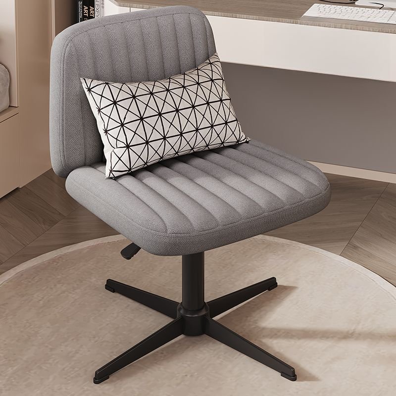 Casual School-Use Upholstered Office Furniture in Dove Grey with Ergonomic Design, Snowflake Velvet, Grey