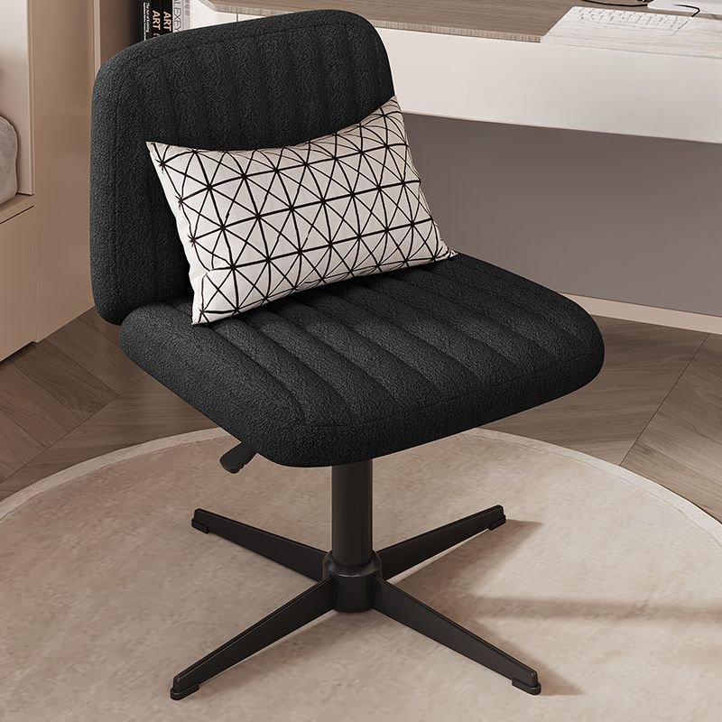 Casual School-Use Upholstered Office Furniture in Ink with Ergonomic Design, Loop Yarn, Black
