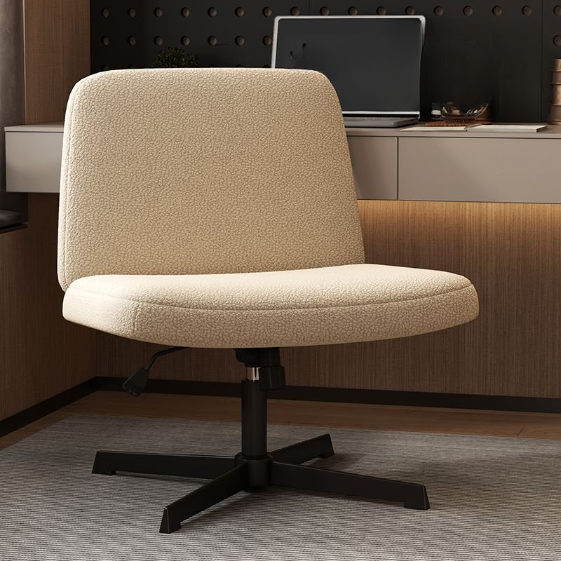Casual School-Use Upholstered Office Furniture in Sepia with Ergonomic Design, Polar Fleece, Khaki