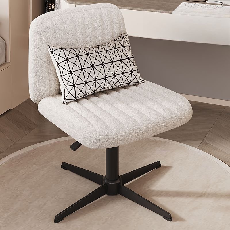 Casual School-Use Upholstered Office Furniture in Chalk with Ergonomic Design, Loop Yarn, Off-White