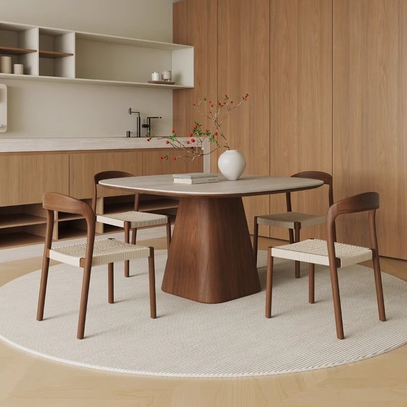 Beige Square Dining Table Set for 4 Chairs, 5 Piece Set, 39.4"L x 39.4"W x 29.5"H, Table & Chair(s)