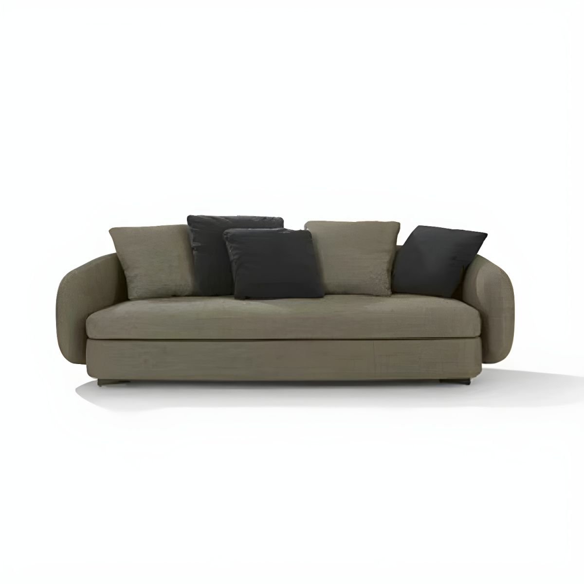 Contemporary Upholstered Modular Sofa and Standard Sofa for Living Room - 67"L x 39"W x 27.5"H Sherpa