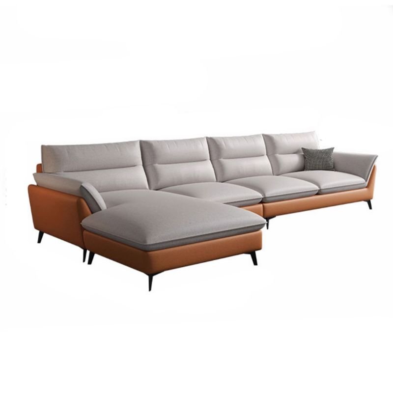 L-Shape Left Sofa Chaise for 5, Tech Cloth, 126"L x 63"W x 35"H