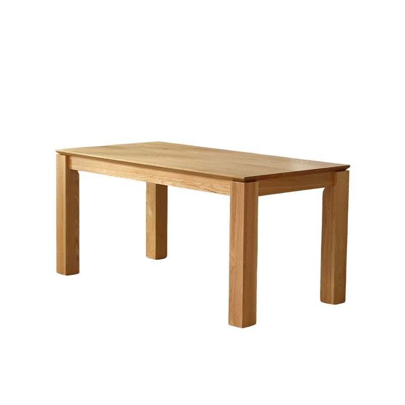 Art Deco Natural Dining Table Set with a Rectangle Natural Wood Tabletop, Table, 1 Piece, 70.9"L x 35.4"W x 29.5"H