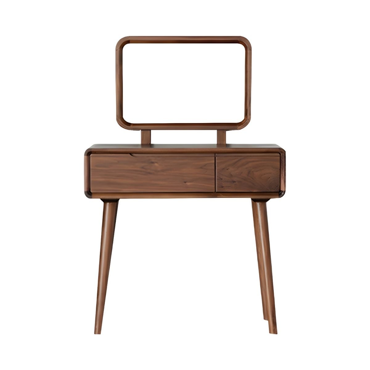 Auburn Modern Dressing Table Lumber Standard with Standing Mirror, 31"L x 16"W x 30"H