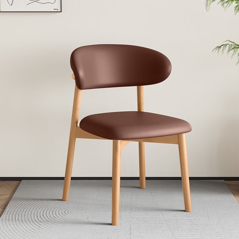 Auburn Dinette Framed Side Chair: Sturdy and Elegant, Natural Wood