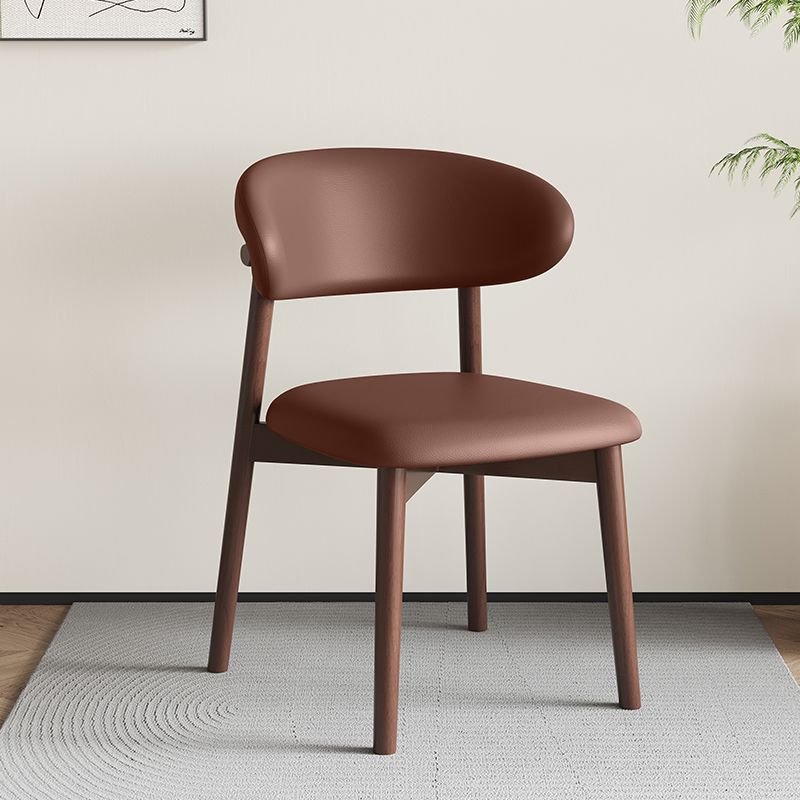 Auburn Dinette Framed Side Chair: Sturdy and Elegant, Walnut