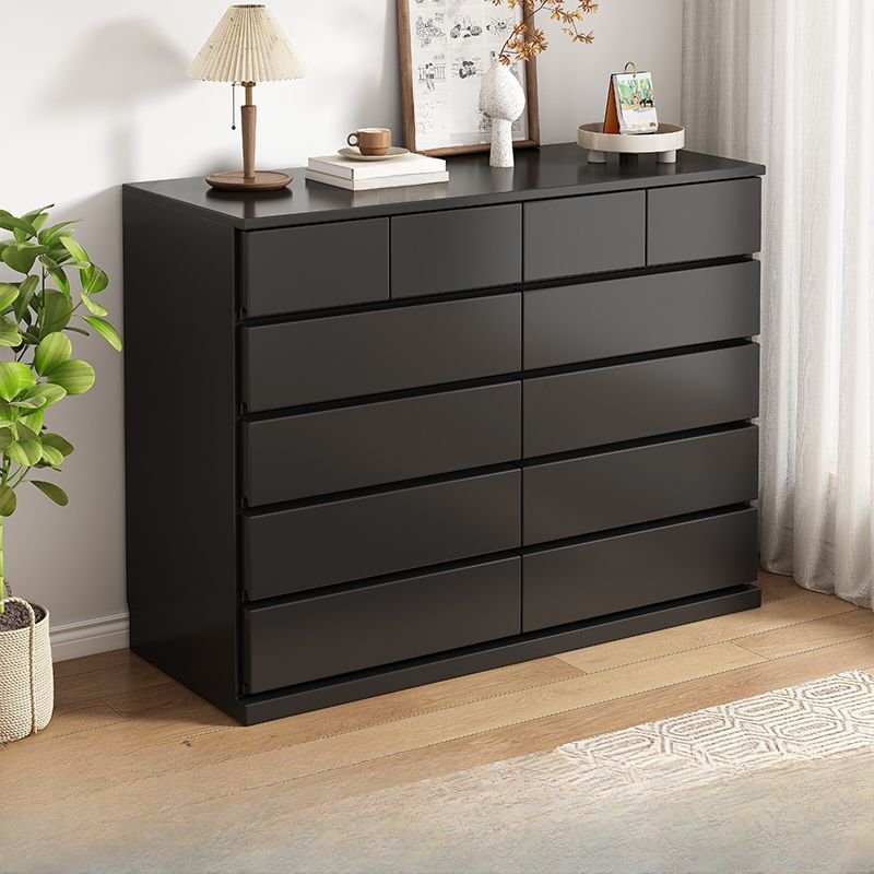5 Tiers Minimalist Square Ink Console Dresser with 12 Drawers, 55.1"L x 15.7"W x 41.3"H
