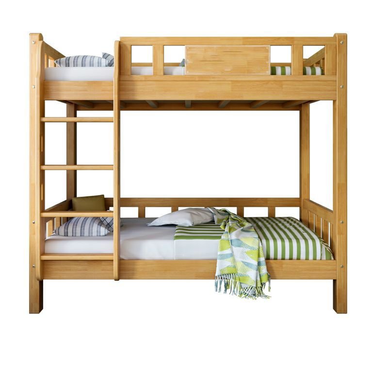 Wooden Frame Solid Color Bunk Bed with Rectangle Adjustable Headboard Bedroom, Drawer Not Included, 35"W x 75"L, Storage Not Included