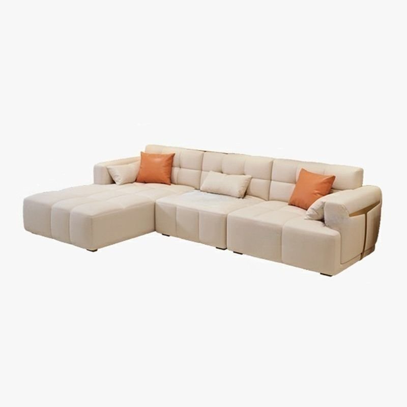 Tufted L-Shape Left Sofa Recliner for Living Space, 118"L x 71"W x 32"H, Tech Cloth