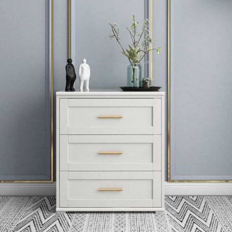 3 Drawers Trendy Pale Wood Finish Birch Wood Vertical Bachelor Chest for Bedroom, 31.5"L x 18"W x 31.5"H