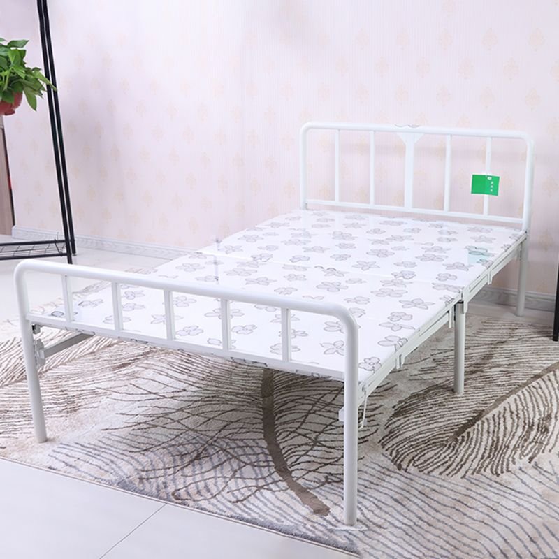 Art Deco Pallet Bed Frame White with Leg, 47"W x 79"L