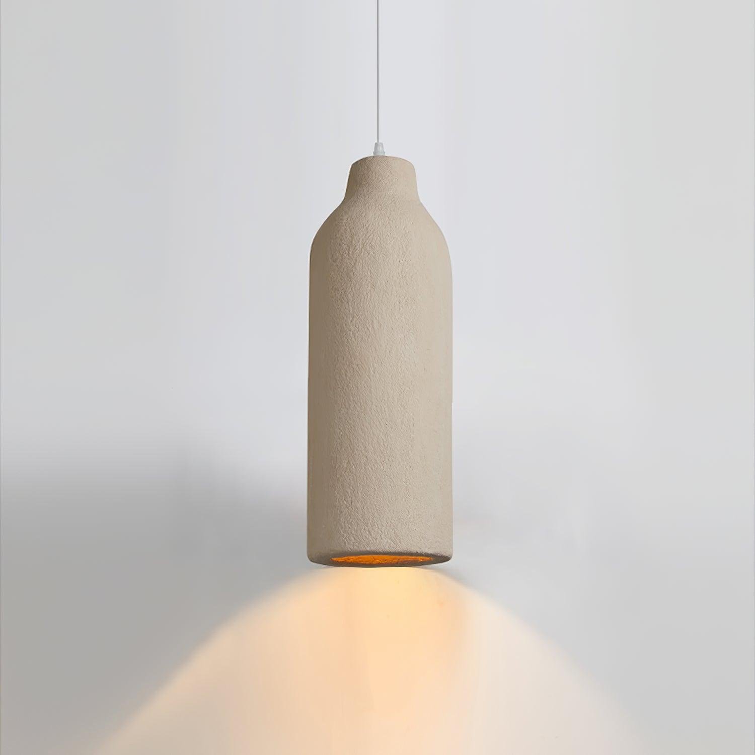 Brown Pendant Light with a diameter of 7.1 inches and a height of 19.7 inches (18cm x 50cm)