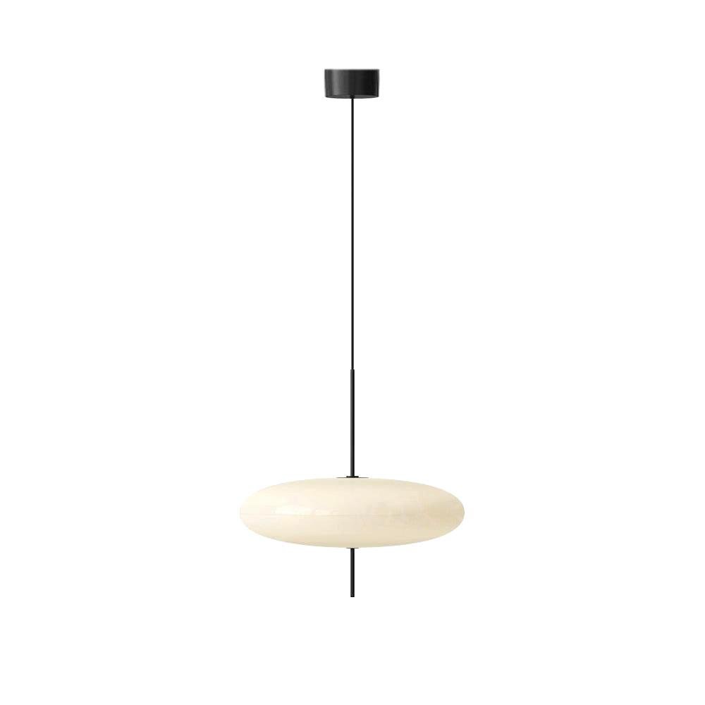 Model 2065 White Pendant Lamp featuring a plastic shade of 19.7 inches in diameter and 21.7 inches in height (50cm x 55cm).