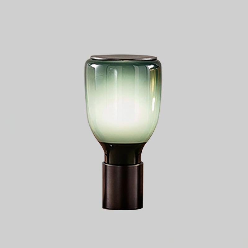 Acquerelli Gradient Green Table Lamp, with measurements of approximately 5.9 inches in diameter and 9.4 inches in height (or 15cm x 24cm).