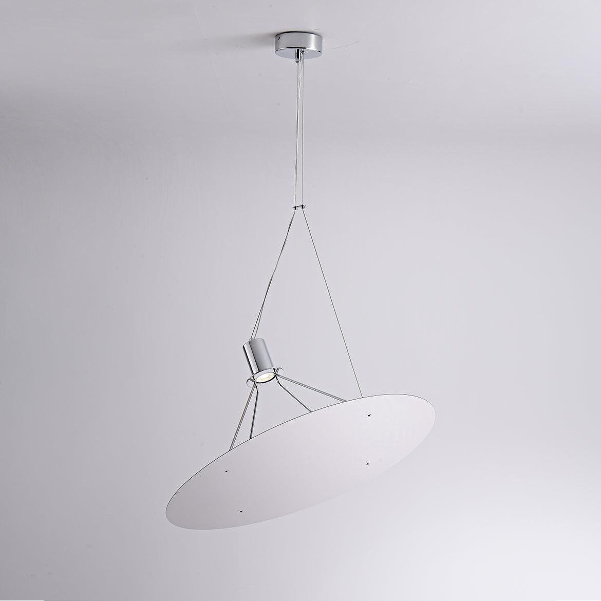 Amisol Pendant Lamp - Chrome, Cool White - Diameter 47.2 inches x Height 15.7 inches (120 cm x 40 cm)
