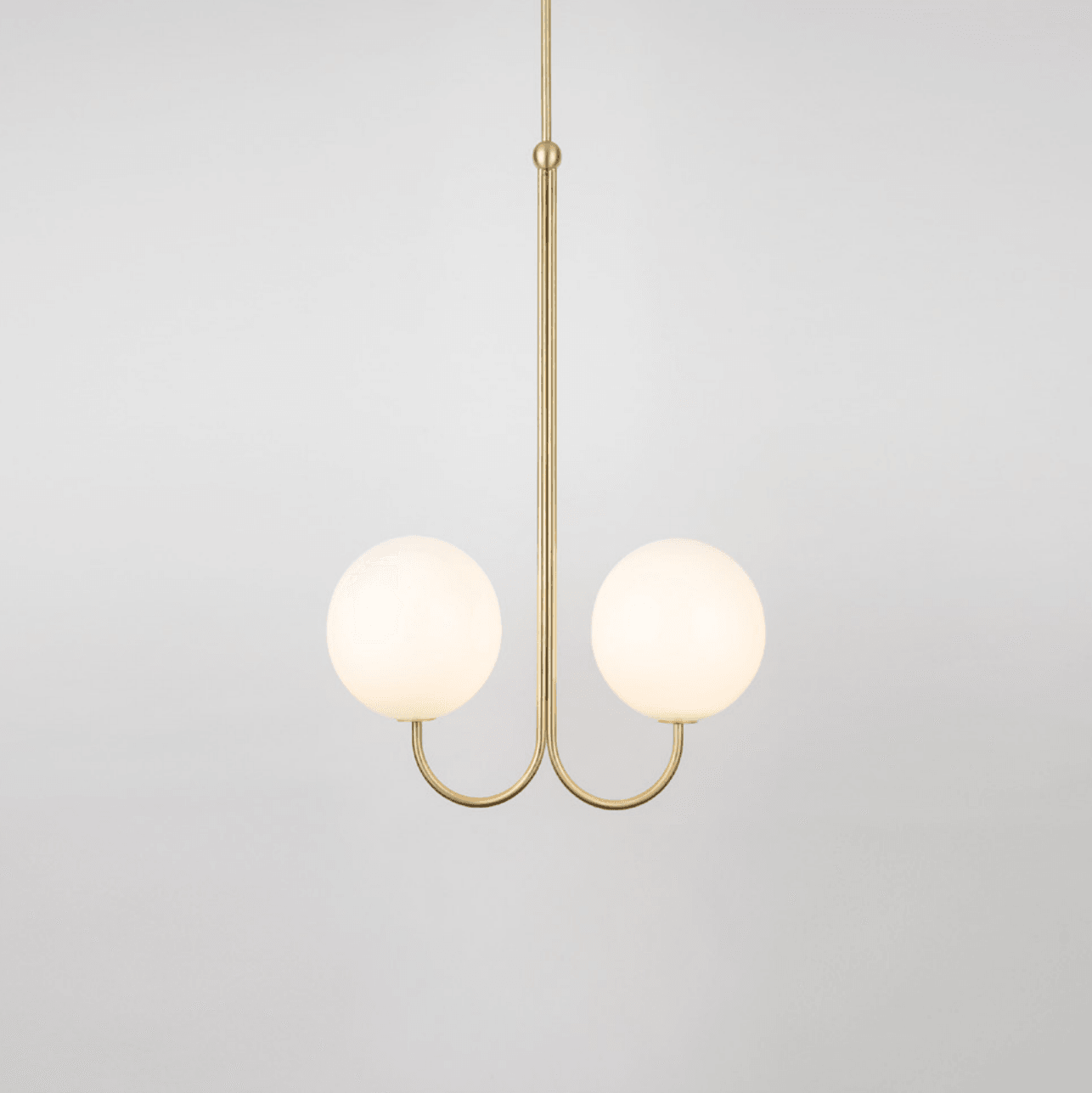 Polished Brass Angle Pendant Light measuring 16.92 inches in diameter and 24.96 inches in height (43cm x 63.4 cm)