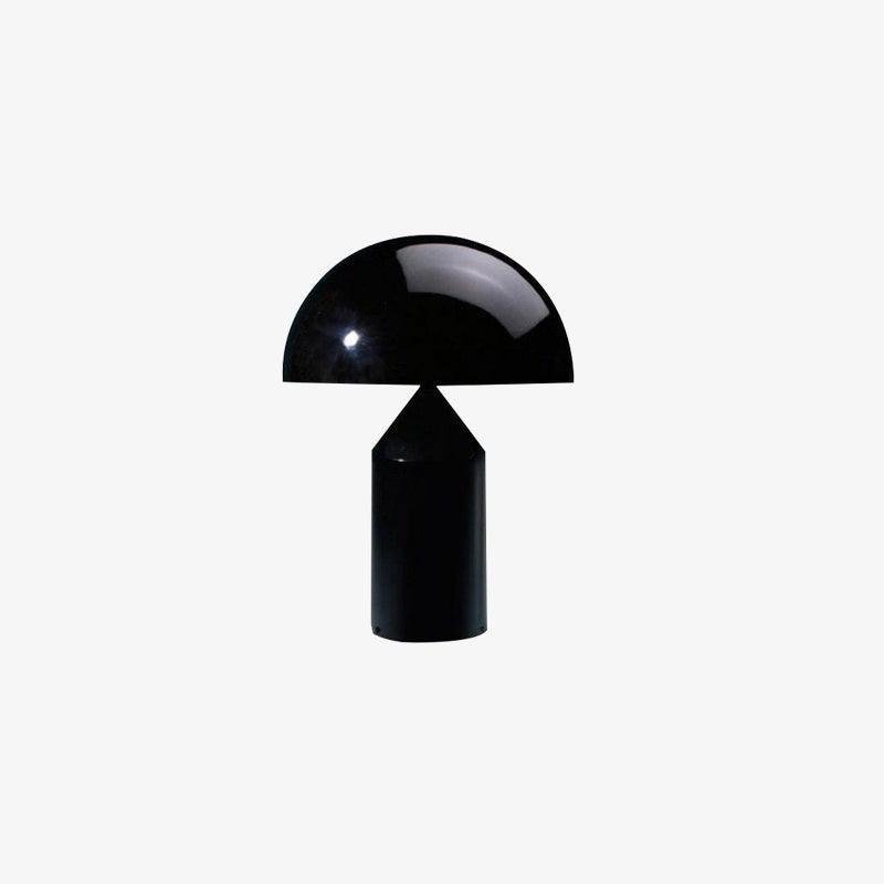 Black Bright UK Plug Atollo Metal Table Lamp with a diameter of 9.8 inches and a height of 13.8 inches (25cm x 35cm).