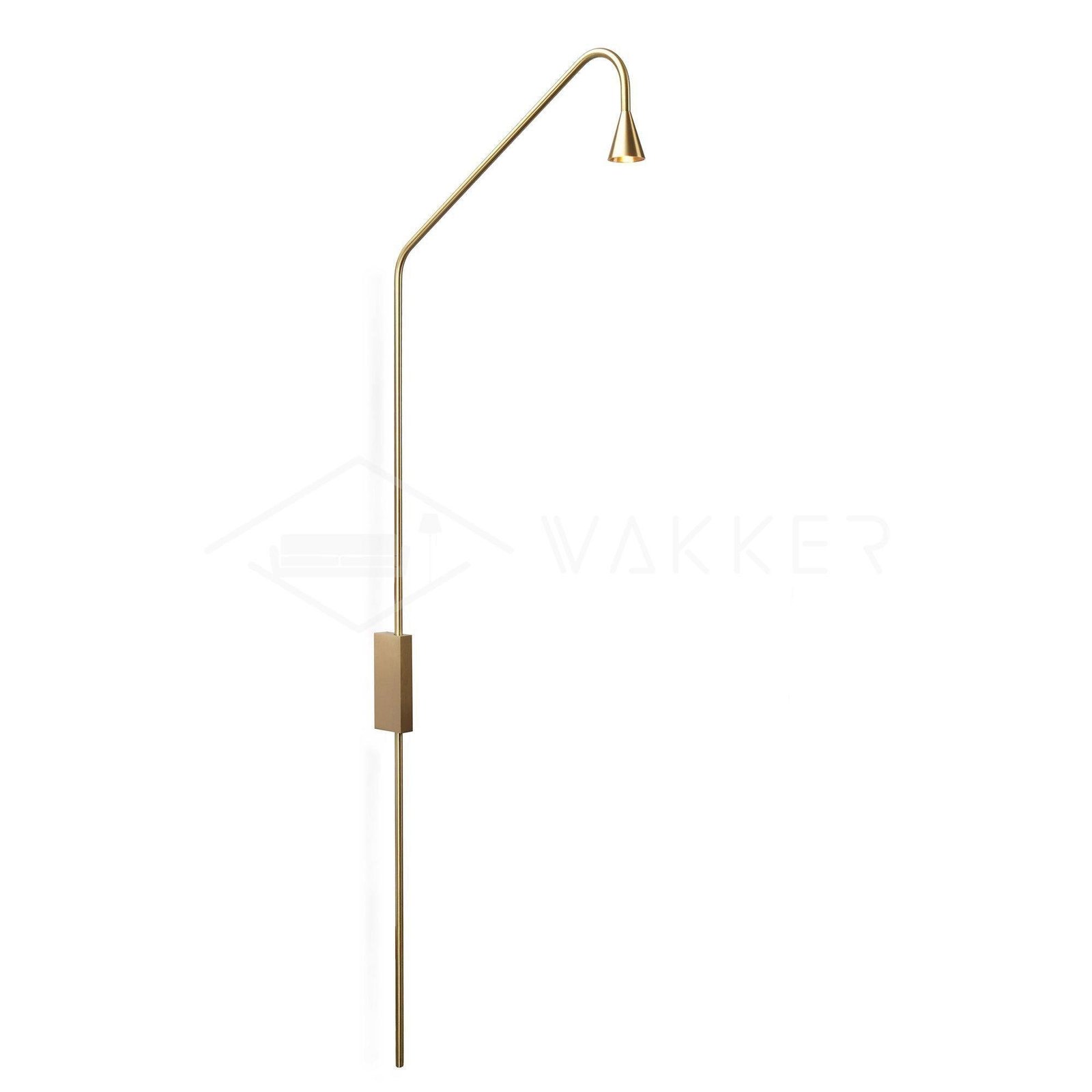 Austere Wall Sconce with Golden UK Plug, 45cm Diameter and 115cm Height (Set of 2)