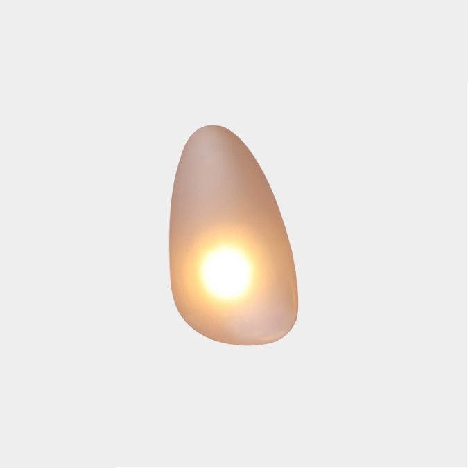 Amber Cool Light Pebble Wall Lamp Model B: Diameter 8.6 inches x Height 11.8 inches (22 cm x 30 cm)