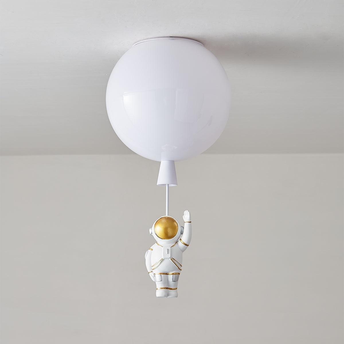 Balloon Design Ceiling Light in a White Glossy Finish, 13.7" (35cm) Diameter